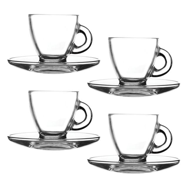 Ravenhead Entertain Set of 4 Espresso Cup and Saucer   4 per pack