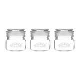 Kilner Square Push Top Jars Set of 3 250ml   3 per pack