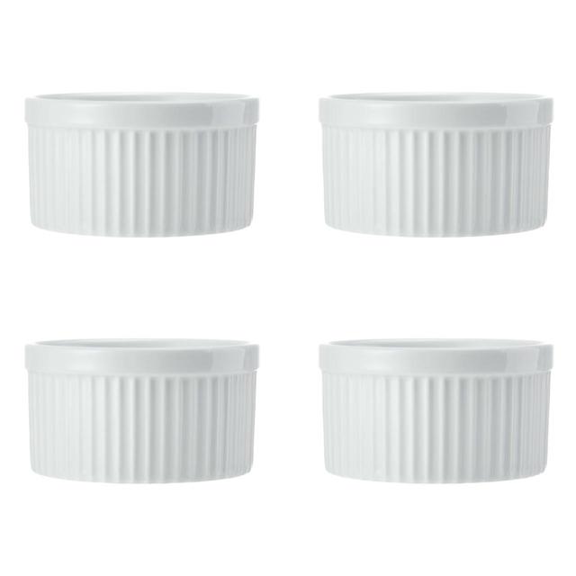 Mikasa Chalk 4pc Porcelain Ramekin Set 10cm Gift boxed   4 per pack GOODS M&S   