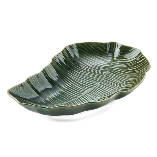 Mikasa Jardin Stoneware Leaf Serving Dish 30cm Gift boxed