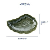 Mikasa Jardin Stoneware Leaf Serving Dish 30cm Gift boxed GOODS M&S   