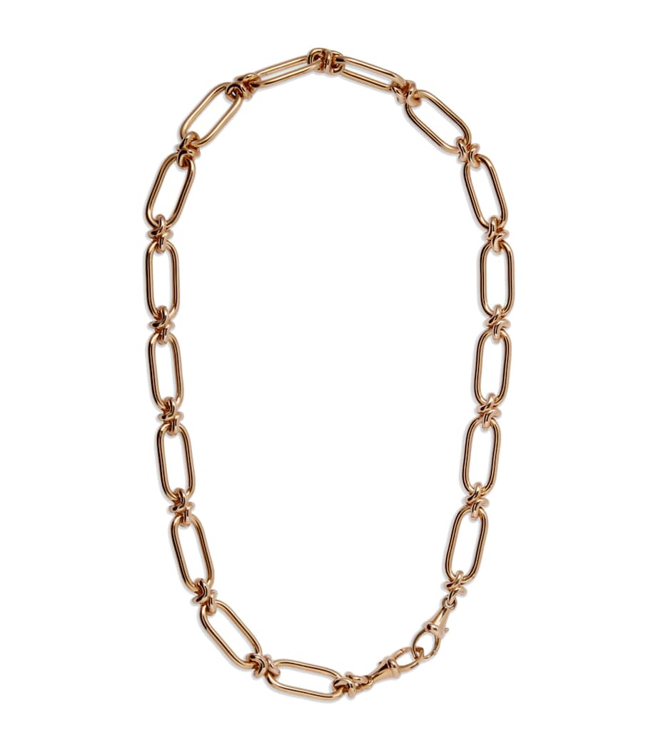 Annoushka yellow gold knuckle chain necklace 50cm (British brand)