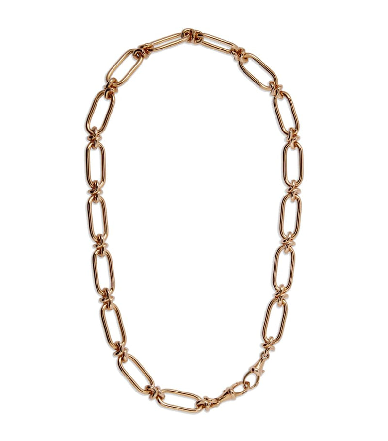 Annoushka yellow gold knuckle chain necklace 50cm (British brand)