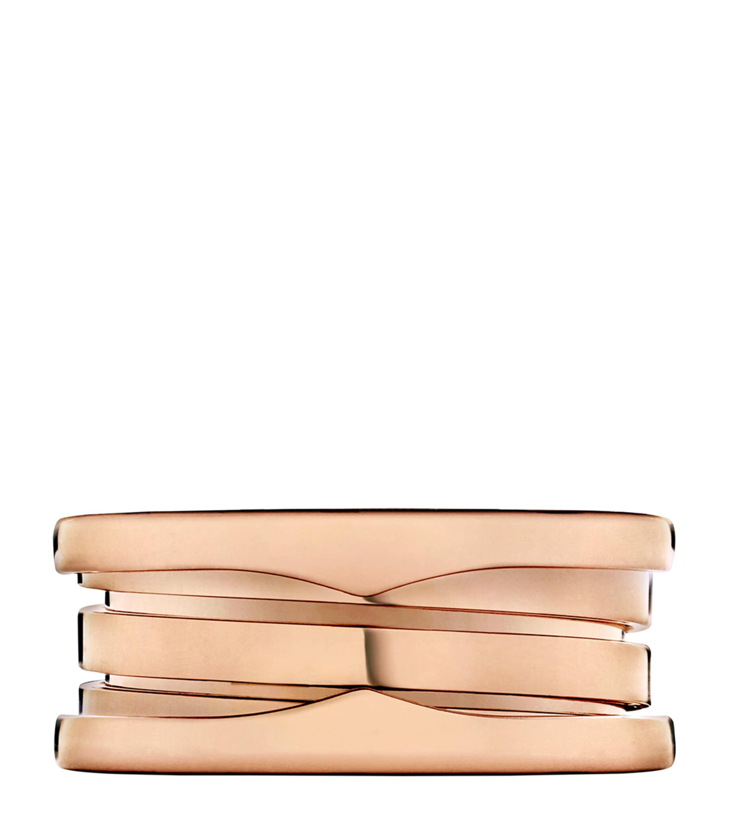 Bvlgari B.zero1 three-band rose gold ring - British product