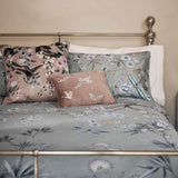 M&S Pure Cotton Sateen Floral Bedding Set Single-King Soft Green GOODS M&S   