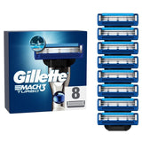 Gillette Mach 3 Turbo Razor Blades   8 per pack GOODS M&S   