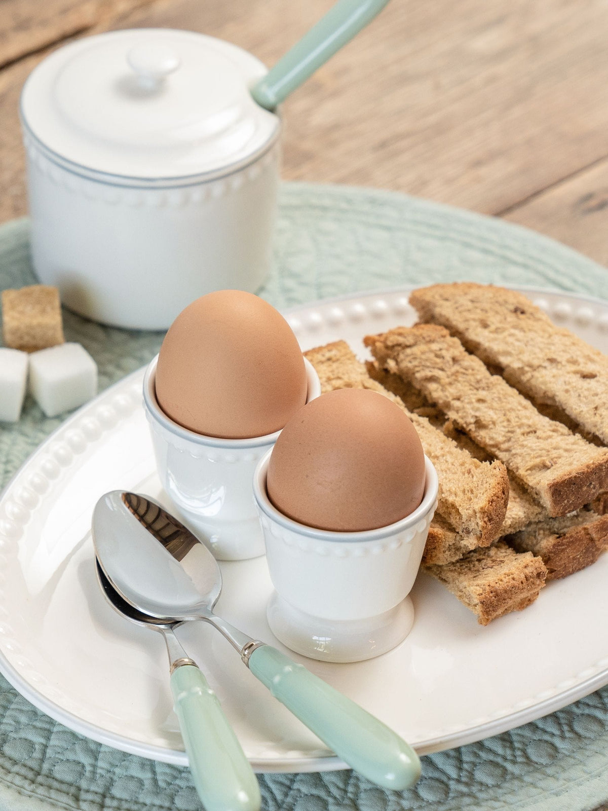 Mary Berry 4er-Set weiße Eierbecher