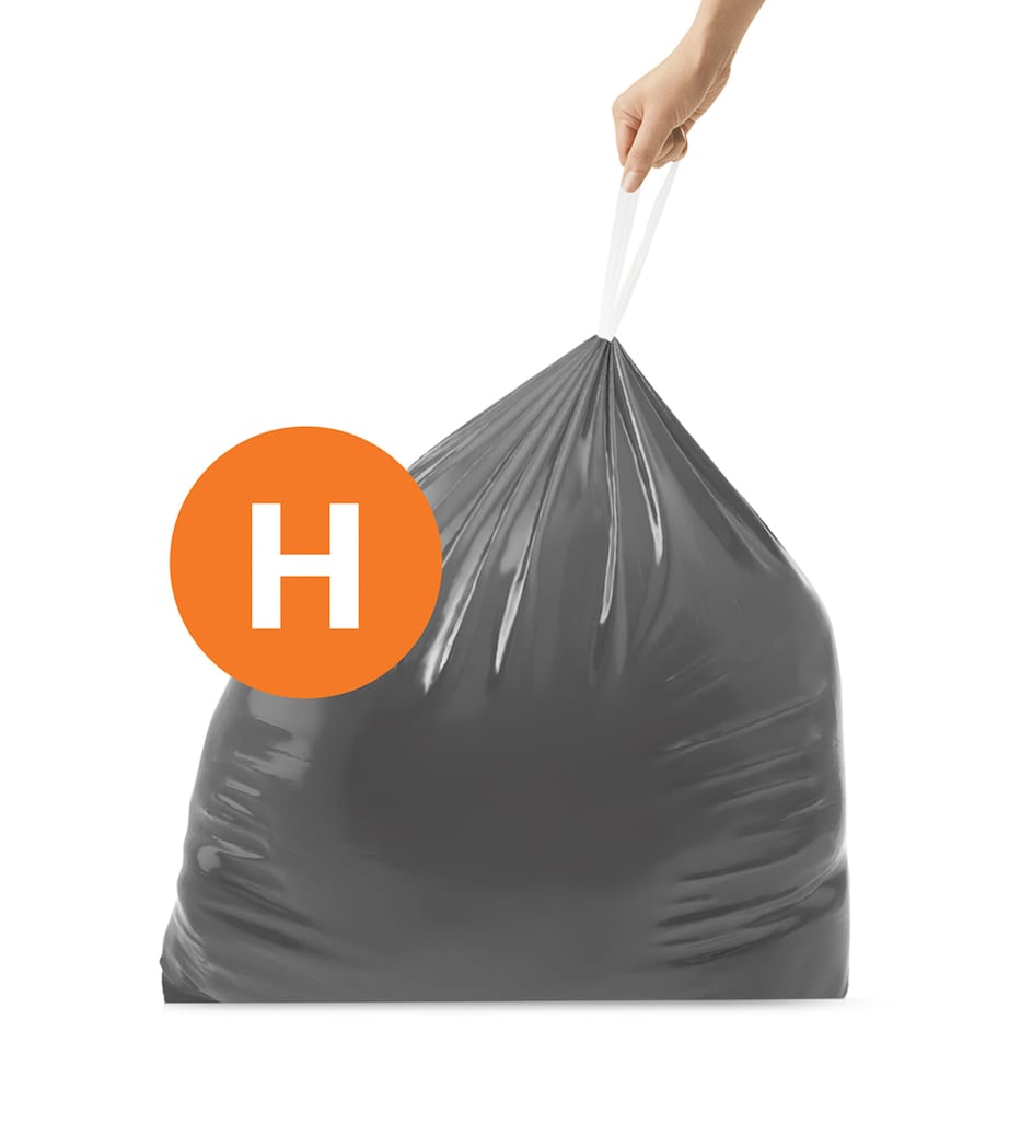 Simplehuman bin liners Code H pack of 40 - British product
