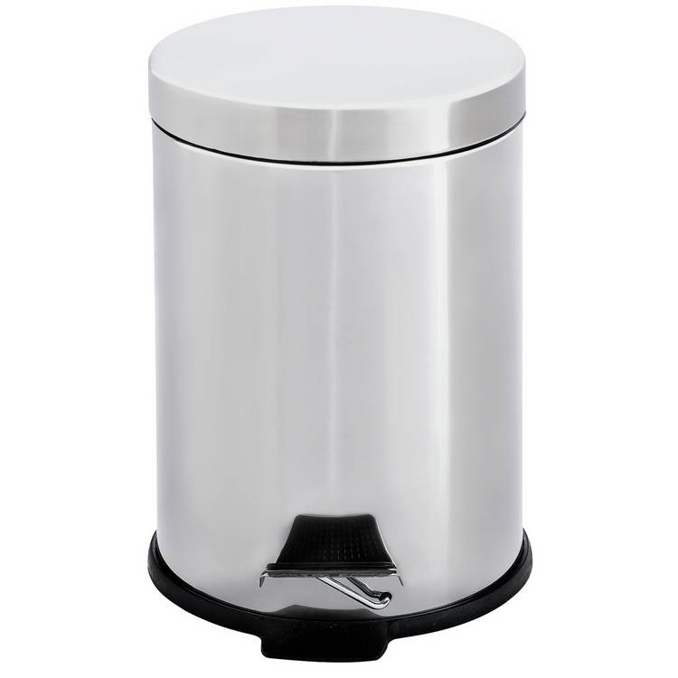 Habitat 3 litre stainless steel pedal bin, UK version