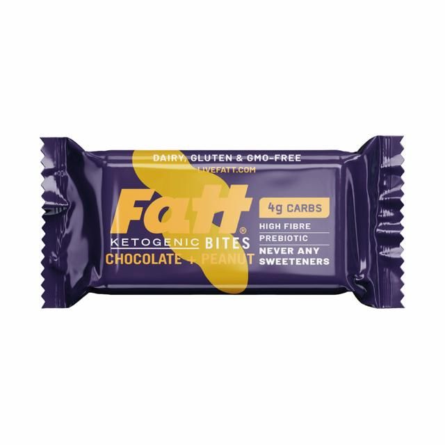 Fatt Chocolate + Peanut Ketogenic Bites   35g