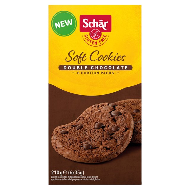 Schar Soft Cookies Double Chocolate   210g GOODS M&S   