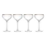 Mikasa Sorrento 4pc Champagne Coupe Glasses 350ml Gift boxed   4 per pack GOODS M&S   