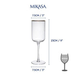 Mikasa Sorrento 4pc Red Wine Glasses 450ml Gift boxed   4 per pack GOODS M&S   