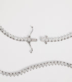 Harrods white gold diamond tennis necklace 9.25ct (British brand)