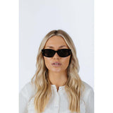 SVNX oval rectangular sunglasses black, UK version