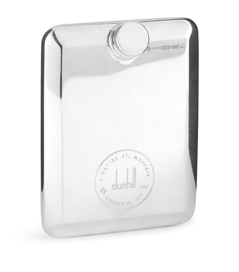Dunhill Silver Slim Pocket Flask - British product