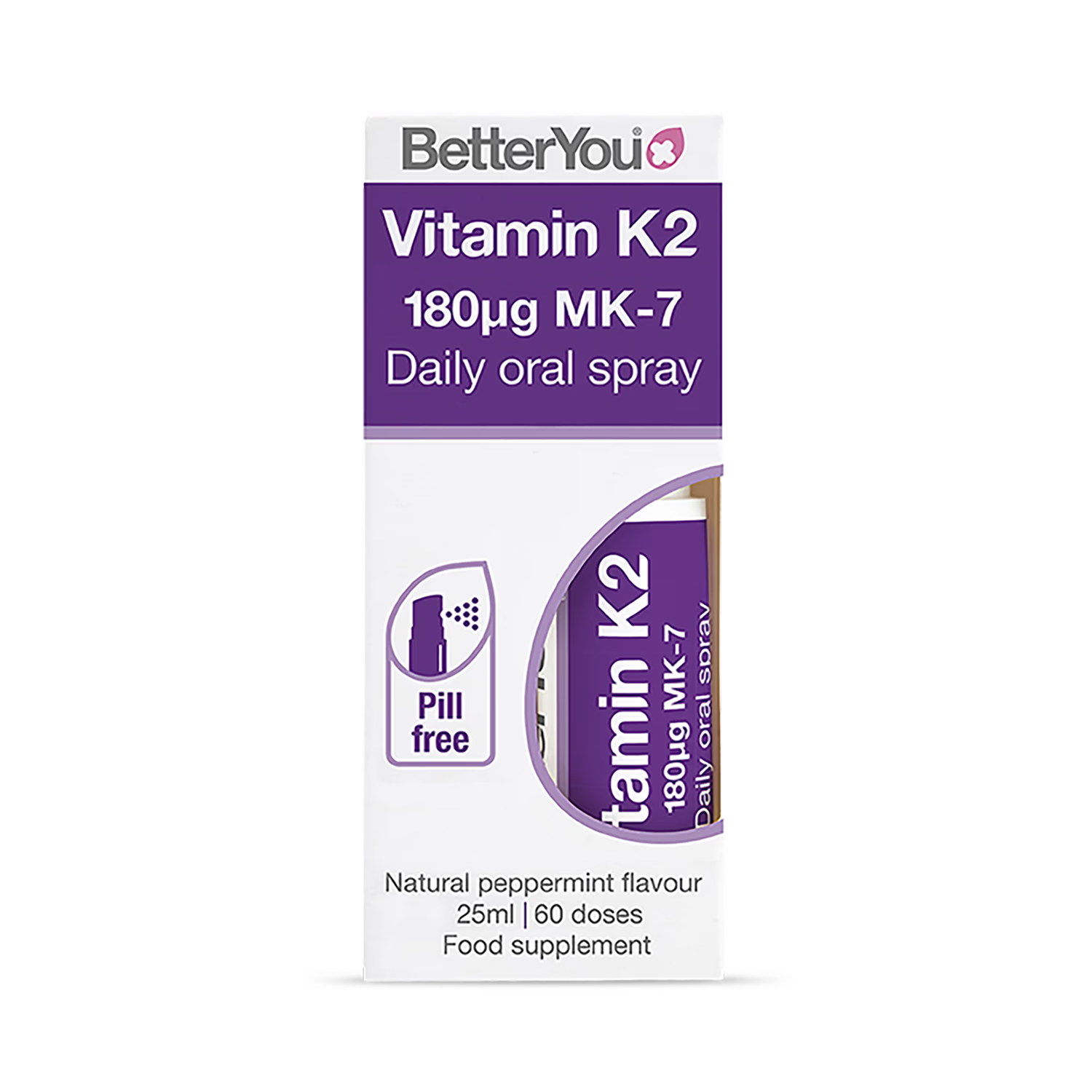 BetterYou Vitamin K2 Oral Spray 25ml - British product