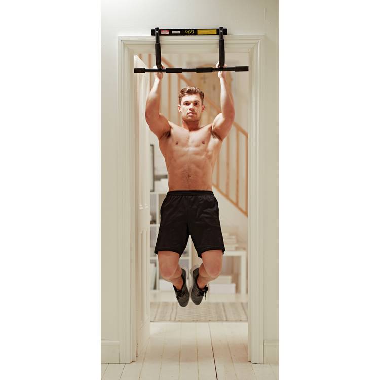 Opti multi pull up bar with three grip options, H26cm x W43cm x D95cm (British brand)