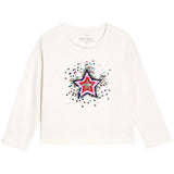 M&S Star Sequin Tee 4-5 Years Ivory GOODS M&S   