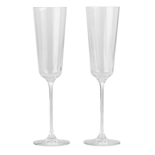 Livellara Set Of 2 Champagne Glasses   2 per pack GOODS M&S   