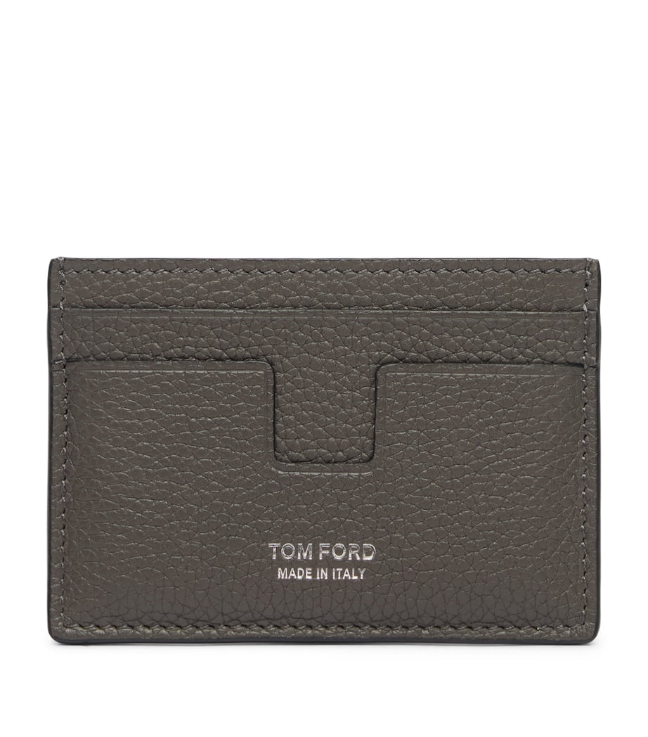 TOM FORD grained leather T-Line card holder (British brand)