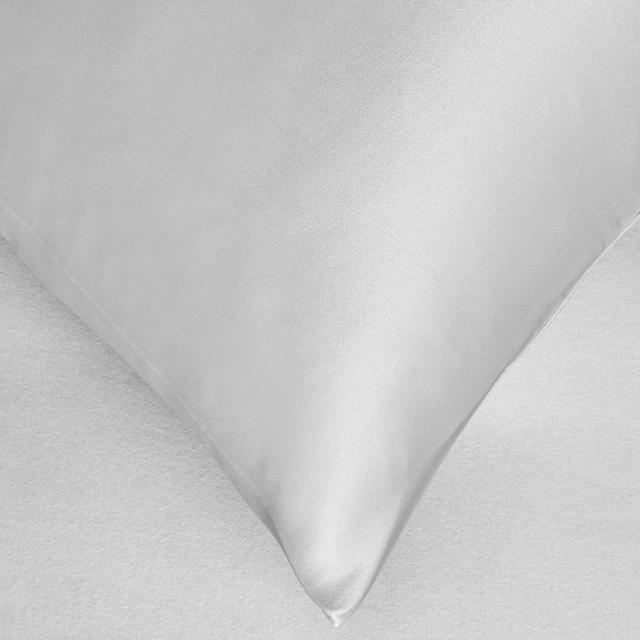 M&S Collection Pure Silk Pillowcase One Size Light Grey GOODS M&S   