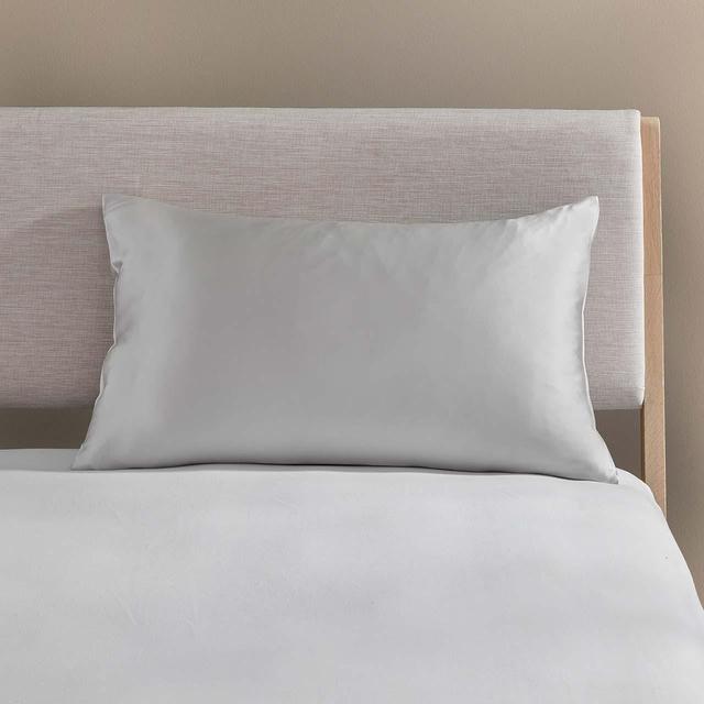 M&S Collection Pure Silk Pillowcase One Size Light Grey GOODS M&S   