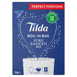 Tilda Boil in the Bag Pure Basmati Rice   4 x 62.5g GOODS M&S   