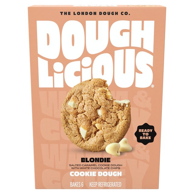 Doughlicious Blondie Salted Caramel&White Chocolate ReadytoBake CookieDough   204g