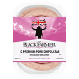 The Black Farmer's 10 Premium Pork Chipolatas   340g GOODS M&S   