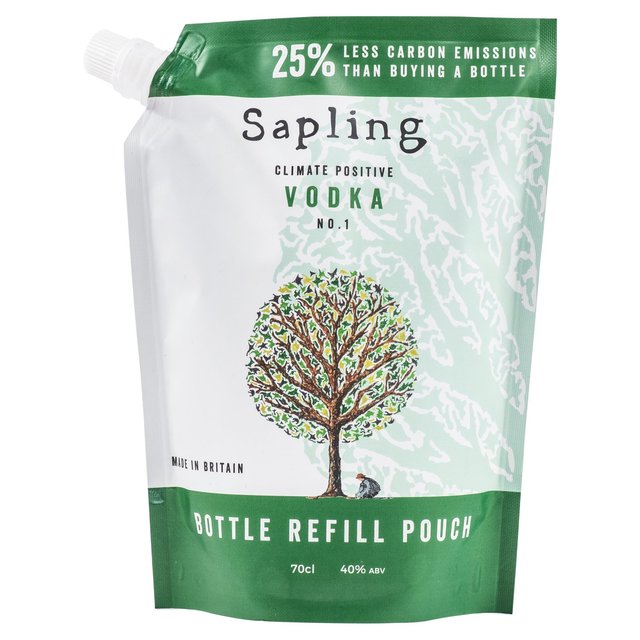 Sapling Climate Positive Vodka Refill Pouch   70cl GOODS M&S   