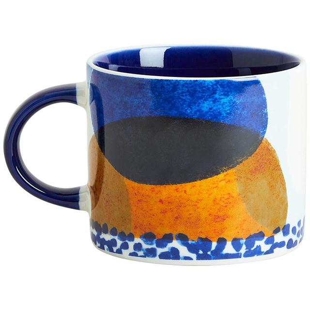 M&S Abstract Spot Mug Blue