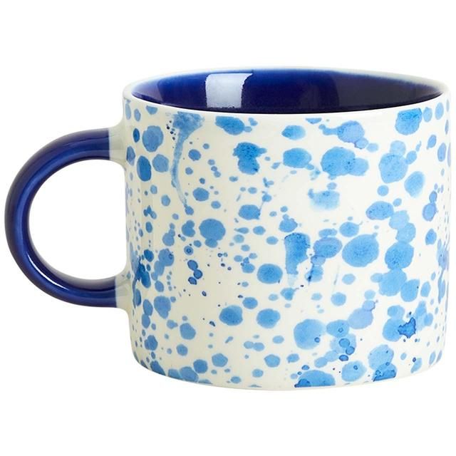 M&S Paint Splatter Mug Blue