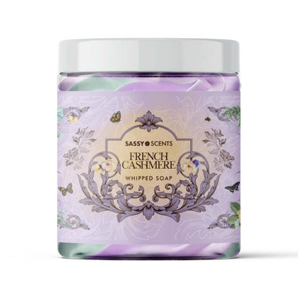 Sassy Scents Whipped Soap French Cashmere 115g (British brand)