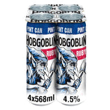 Hobgoblin Ruby Ale Beer Pint Cans   4 x 568ml GOODS M&S   