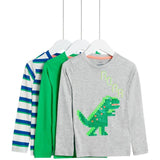 M&S Dino Tops 3 Pack 2-7 Years GOODS M&S   