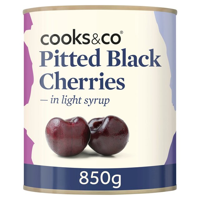 Cooks & Co Pitted Black Cherries   850g GOODS M&S   