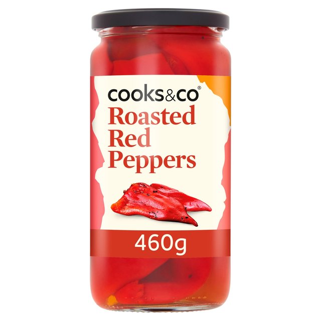 Cooks & Co Roasted Red Peppers   460g GOODS M&S   