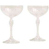 M&S Collection Set of 2 Decorative Champagne Saucers    2 per pack GOODS M&S   