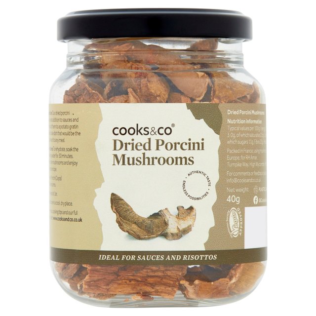 Cooks & Co Dried Porcini Mushrooms   40g