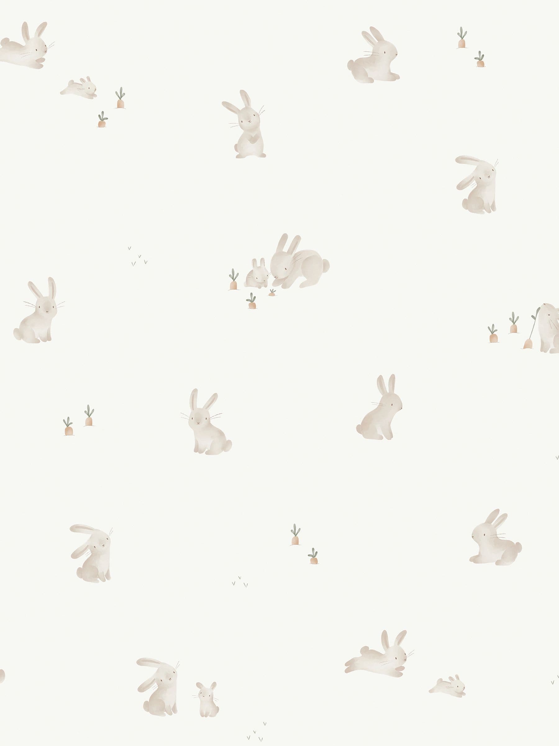 Little Dutch Baby Bunny brownwhite wallpaper 10m - British product