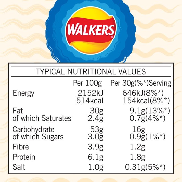 Walkers Crinkles Cheddar & Onion Sharing Bag Crisps   140g