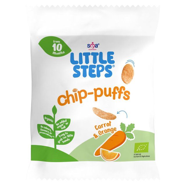 SMA Little Steps Chip-Puffs Carrot & Orange from 10 Months   7g GOODS M&S   