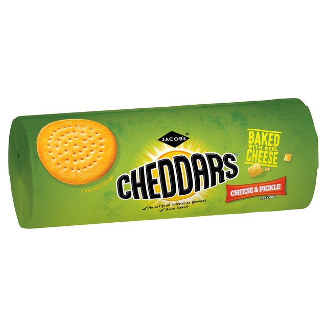 Jacob's Cheddars Cheese & Pickle Crackers   150g