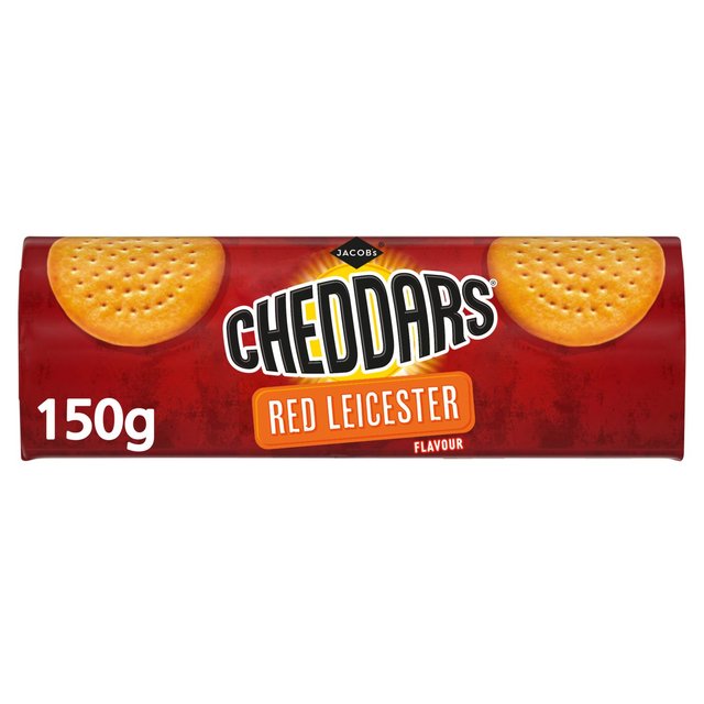 Jacob's Cheddars Red Leicester Flavour Cheese Biscuits   150g