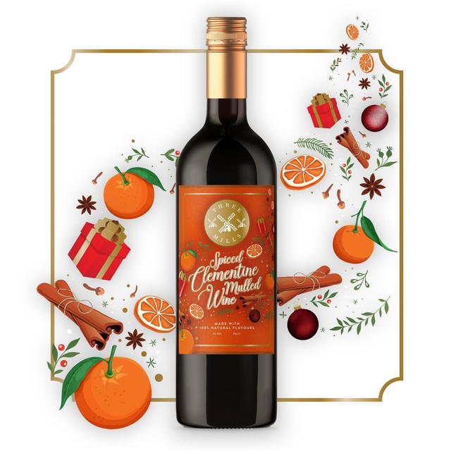 Three Mills Spiced Clementine Mulled Wine   75cl GOODS M&S   