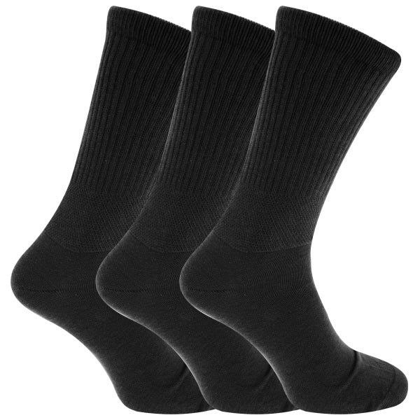 Mens Comfort Wide Feet Diabetic Socks (3 Pairs) (UK 6-11) GOODS Superdrug Black  