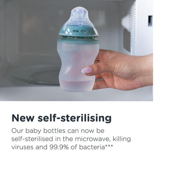 Tommee Tippee Natural Start Silicone Bottle x 260ml pack per