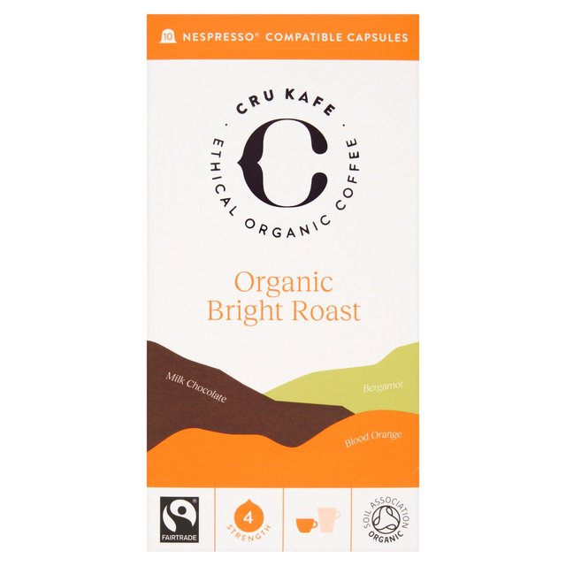 CRU Kafe Organic Fairtrade Bright Roast Pods 10s   10 per pack GOODS M&S   