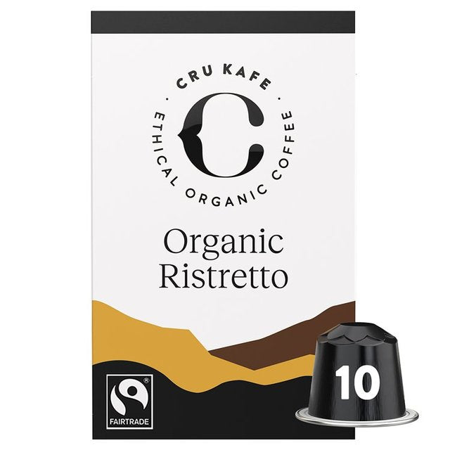 CRU Kafe Organic Fairtrade Ristretto Pods 10s   10 per pack